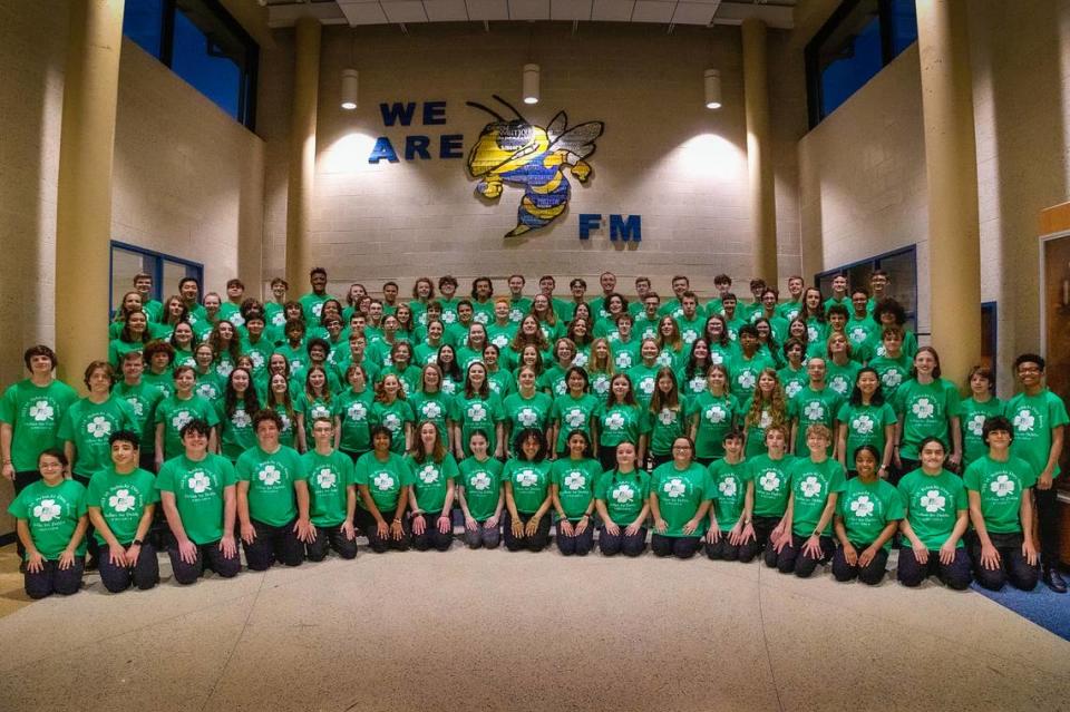 Fort Mill High School band students prepared earlier this month for a trip to Ireland to march in Dublin’s St. Patrick’s Festival.