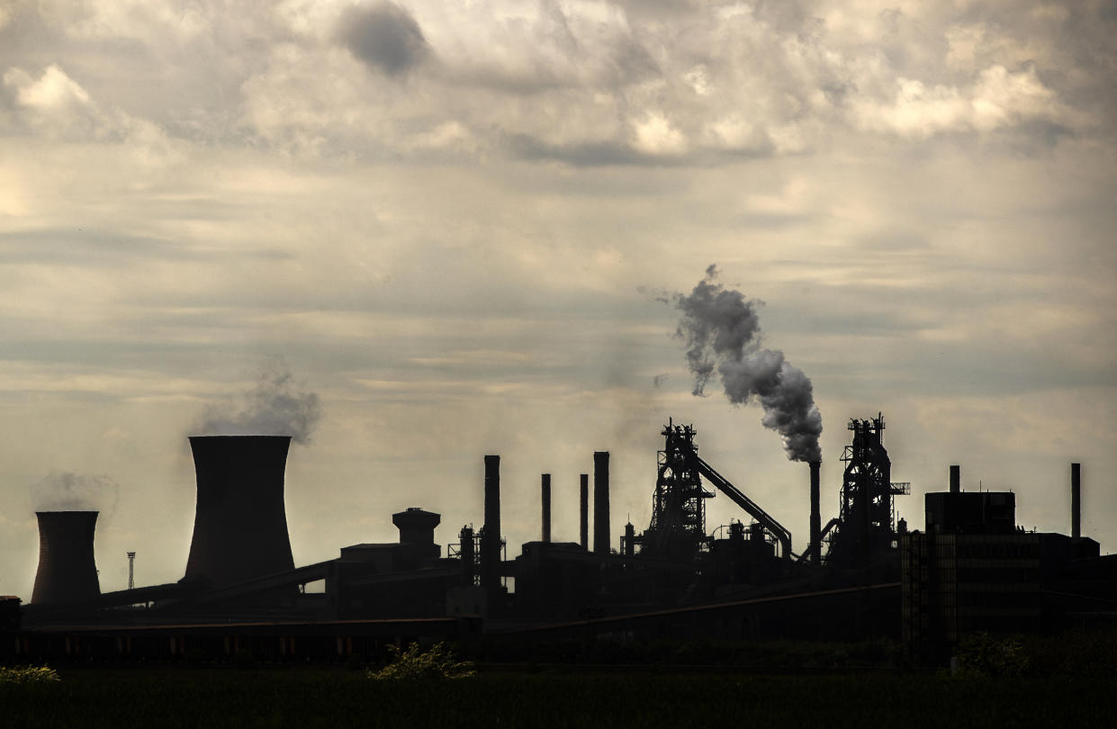 The steelworks plant in Scunthorpe as owner British Steel is to go into official recievership after failing to secure funds for its future.