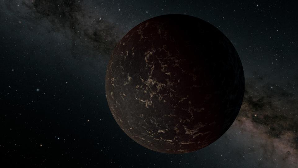 A Glimpse of a Rocky Exoplanet's Surface