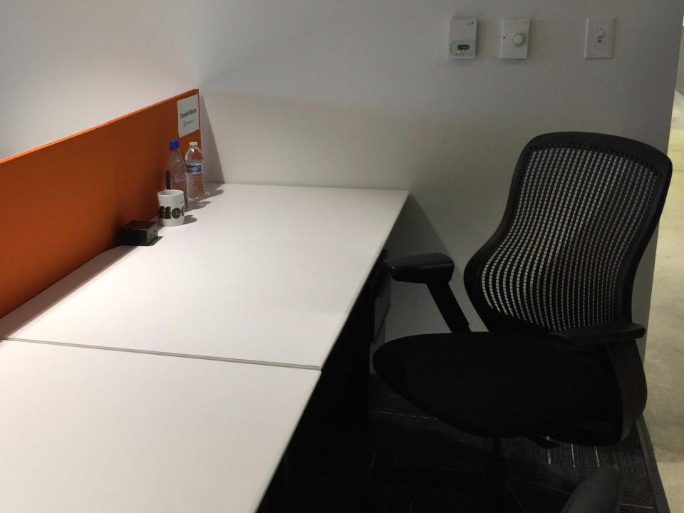 yik yak first office desk