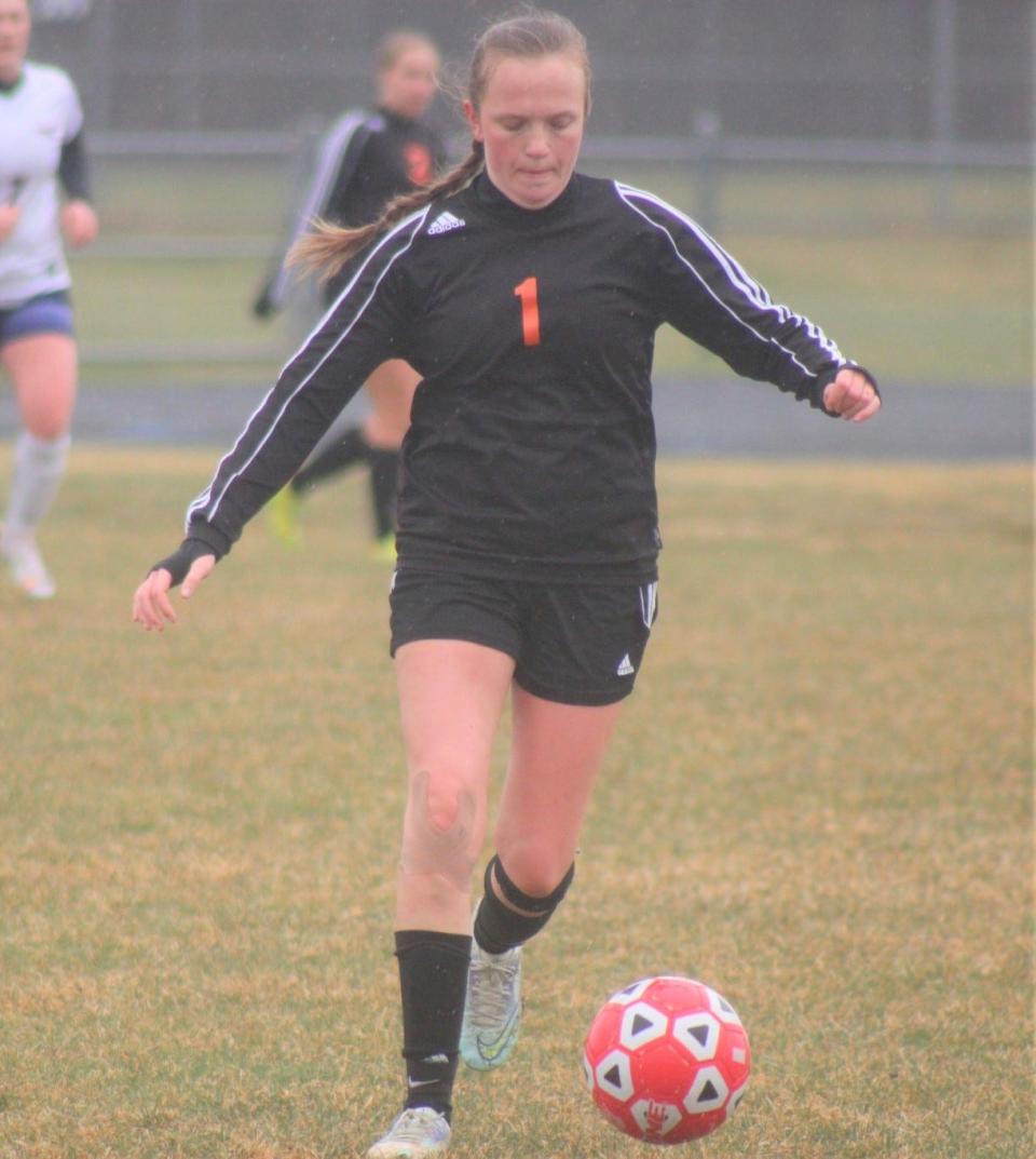 Junior Addy Baldwin and the Cheboygan girls soccer team are off to a 2-0 start this spring. The Chiefs picked up victories over Brethren and Houghton Lake earlier this week.