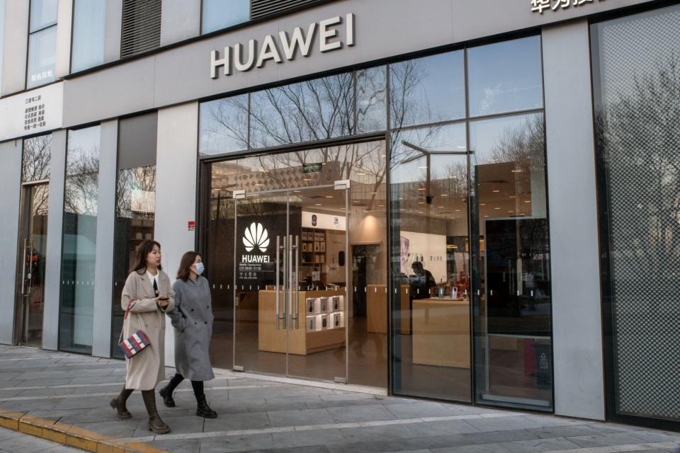 A Huawei Technologies Co. store in Beijing, China, on Tuesday, Jan. 31, 2023. (Bloomberg)