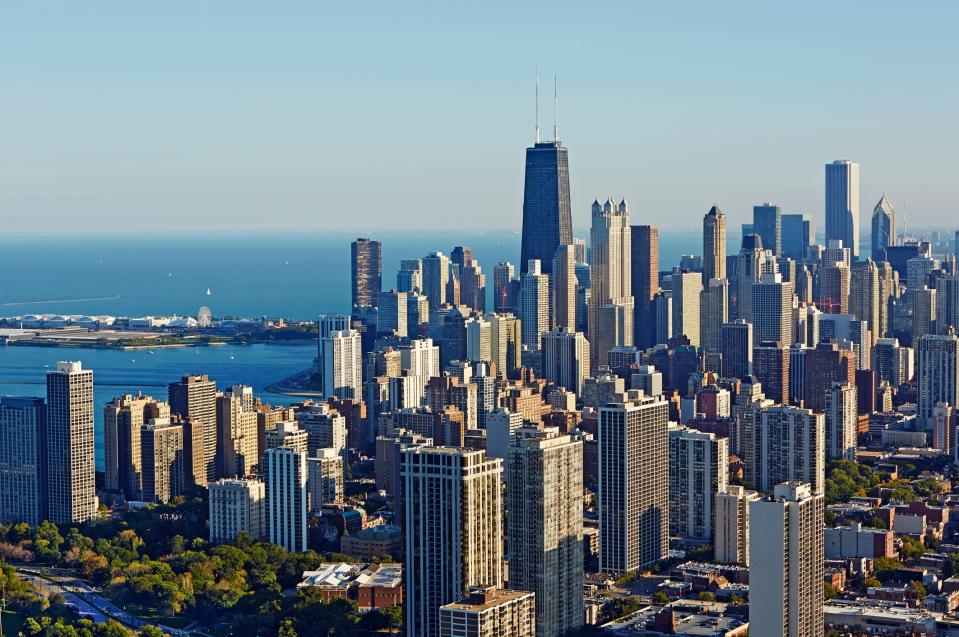 Chicago, Illinois aerial view