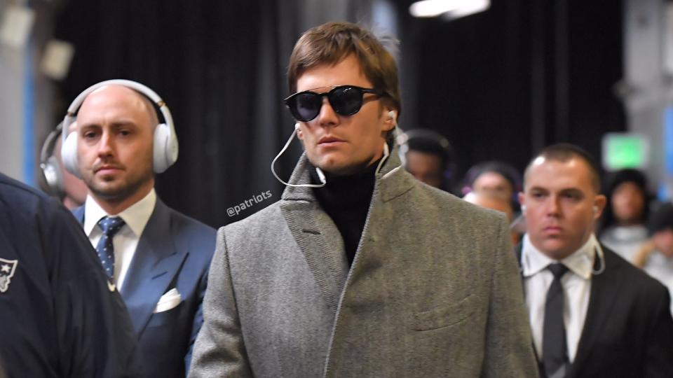Tom Brady’s Super Bowl LII pregame outfit (Twitter/@Patriots)