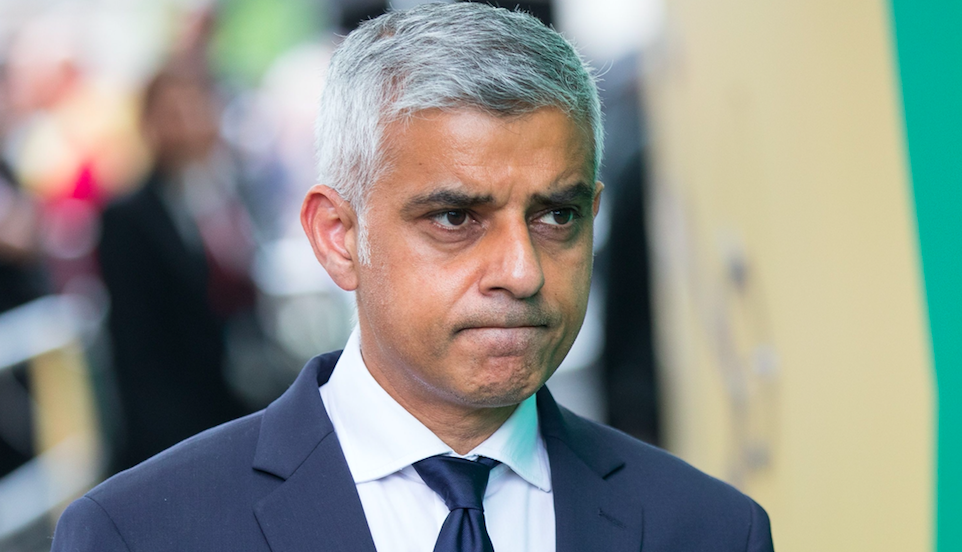 <em>Sadiq Khan insists police cuts were to blame for a rise in London violence (Rex)</em>