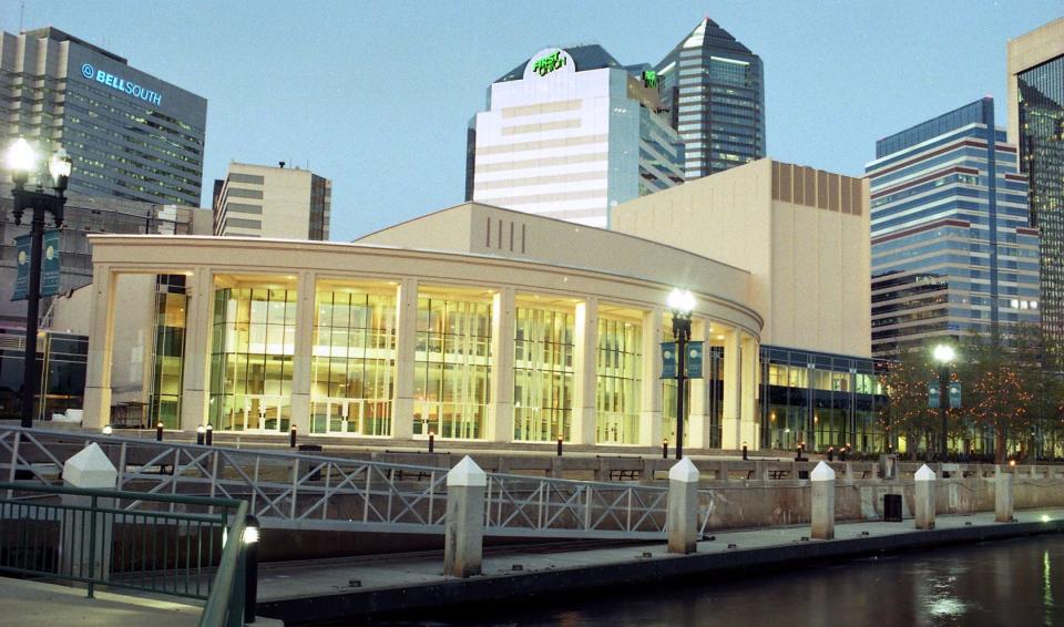 The Times-Union Center for the Performing Arts is shown before its opening in 1997 in downtown Jacksonville.