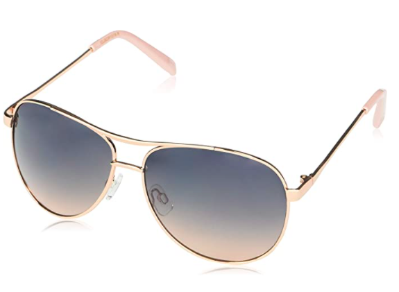 Jessica Simpson Women's Stylish Metal Aviator Sunglasses