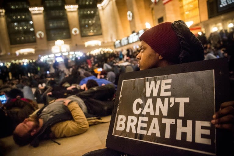 The Justice Department will not bring federal charges against a New York City police officer over the death of Eric Garner, the 43-year-old black man whose fatal chokehold death was caught on video in 2014.Prosecutors plan to announce the decision to not pursue civil rights or criminal charges imminently, according to the New York Times.The date, one day before the fifth anniversary of Mr Garner’s death, is the deadline for filing possible charges against Daniel Pantaleo, the officer filmed putting Mr Garner in the chokehold.Mr Garner’s final words, “I can’t breathe,” became a rallying cry in the Black Lives Matter movement, the encompassing movement by which activists and citizens questioned law enforcement’s treatment of minorities, and hoped to bring about major changes.One month after Mr Garner’s death, the teenager Michael Brown was killed by police officer Darren Wilson in Ferguson, Missouri. The actions set off protests around the country that summer.Activists who led those protests have already expressed criticism for the Justice Department’s decision. But the outcome was expected. While then-attorney general Loretta Lynch authorised the department to move forward with the case, it was taken over by Donald Trump’s Justice Department early on its in process. Headed by Jeff Sessions, the department stalled the case.Police say they were attempting to arrest Mr Garner for selling loose, untaxed cigarettes outside a store in Staten Island. When Mr Garner refused to be handcuffed, officers put him in a chokehold, which are banned under police policy. Mr Pantaleo maintains that he actually used a legal manoeuvre called the “seatbelt.” Mr Garner’s medical examiner found that his death was caused by a chokehold. None of the officers involved in Mr Garner’s death have been charged with a crime, nor have they been reprimanded by the New York Police Department. Mr Pantaleo remains an active member of the NYPD.