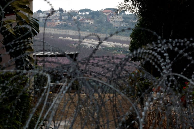 FILE PHOTO: Israel's border with Lebanon, in northern Israel