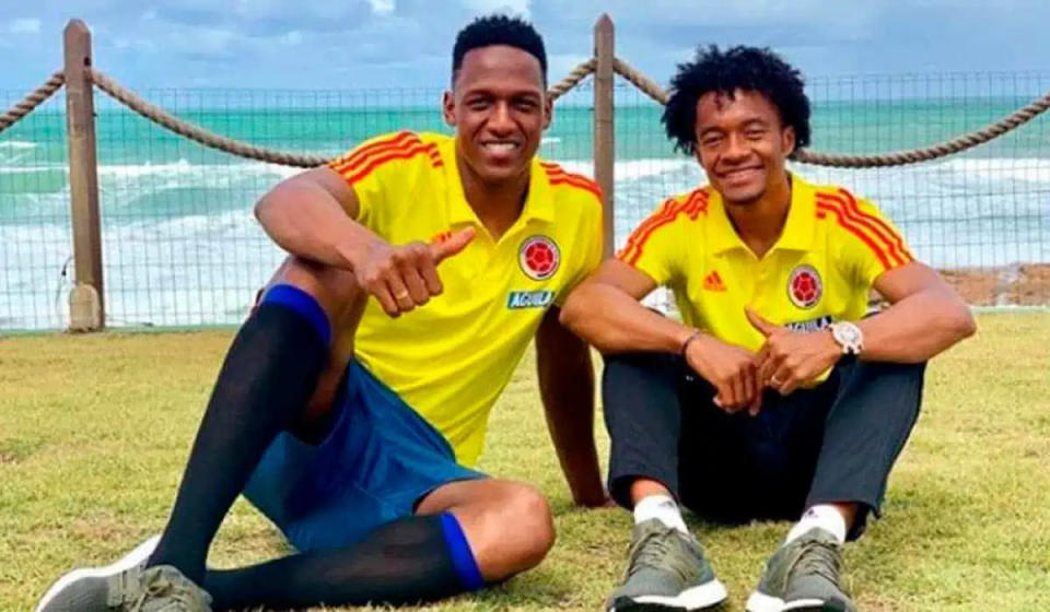 Yerry Mina y Juan Guillermo Cuadrado hacer gran inversión en proyecto de Guatapé. Imagen: Fútbol Red