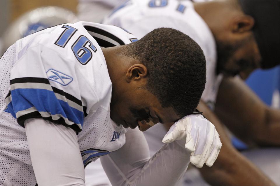 Former Lions wide receiver Titus Young has attributed his mental instability to concussions suffered while playing football. (AP)