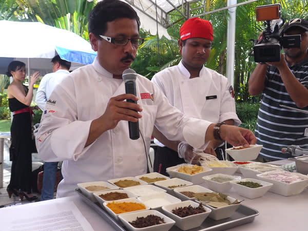 2011 Singapore Food Festival's food consultant, Chef Milind Sovani. (Yahoo! photo/Fann Sim)