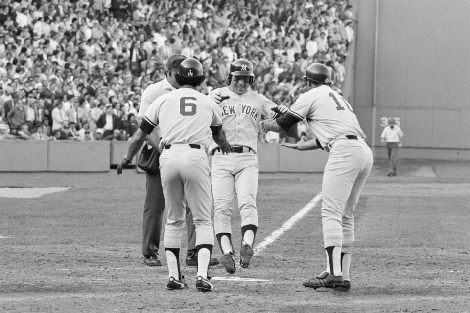 <p><strong>October 2, 1978</strong>: The Yankees and Red Sox both finished the season 99-63, and the American League East came down to a one-game playoff. Boston held a 2-0 lead heading into the seventh inning when, with two men on, light-hitting Yankees shortstop Bucky Dent smacked a Mike Torrez pitch over Fenway's Green Monster. "Baseball is very democratic," says Puerzer. "It allows for superstars to do a whole lot, but it also allows for guys like Bucky Dent to do something." The Yankees took a 3-2 lead, ultimately winning the game, 5-4. They went on to win the World Series over the Dodgers in six games.<br> </p>