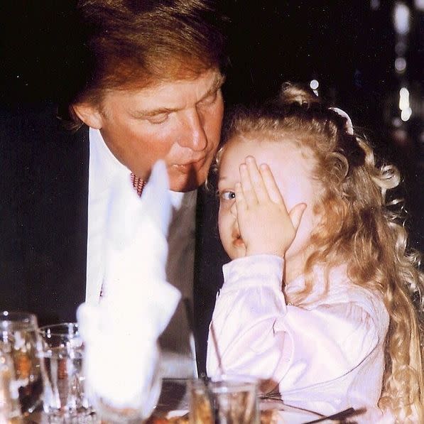 Trump estuvo casado con la madre de Tiffany, Marla Maples, desde 1993 hasta 1999. Tiffany fue el resultado del famoso romance que puso fin a los 14 años de matrimonio de Trump con Ivana. (Instagram/tiffanytrump)