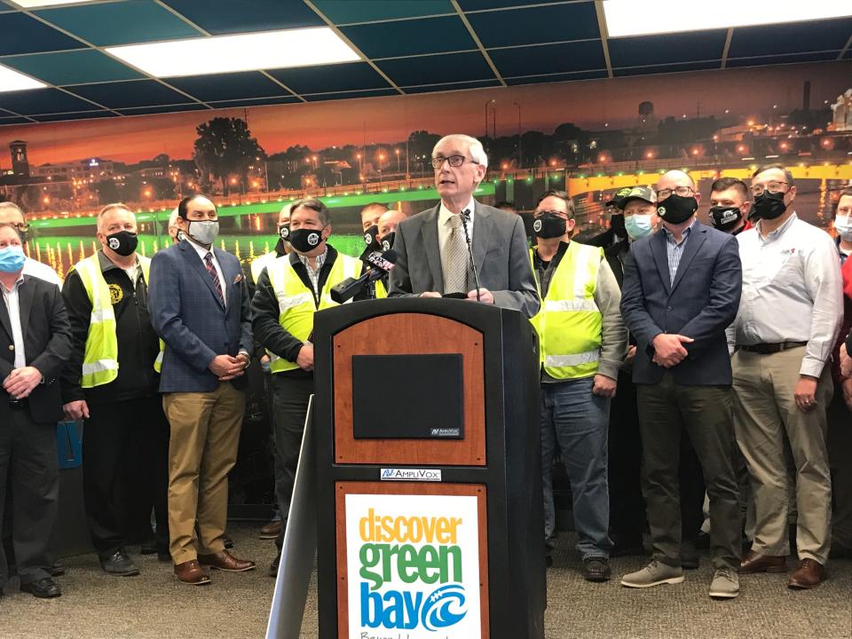 Gov. Tony Evers in February announced Discover Green Bay's visitor center project would receive $2.5 million, the funding needed to start construction, from a pool of $21.9 million in tourismgrants.