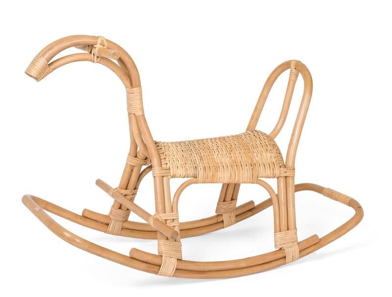 Poppie Child-Sized Ratan Rocking Horse