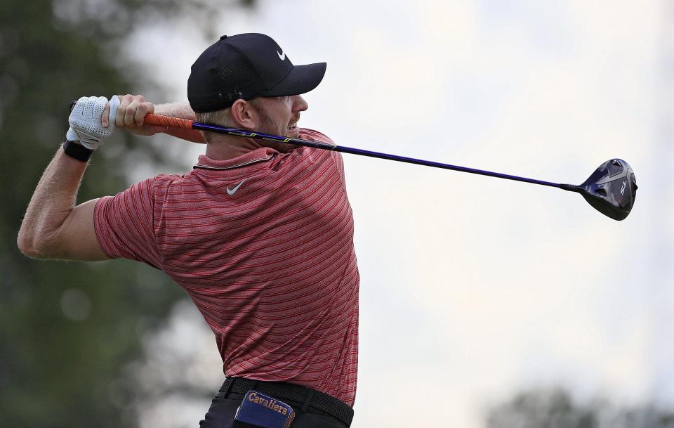 Jimmy Stanger won the Korn Ferry Tour's Compliance Solutions Championship on Sunday at Jimmie Austin Golf Club in Norman.