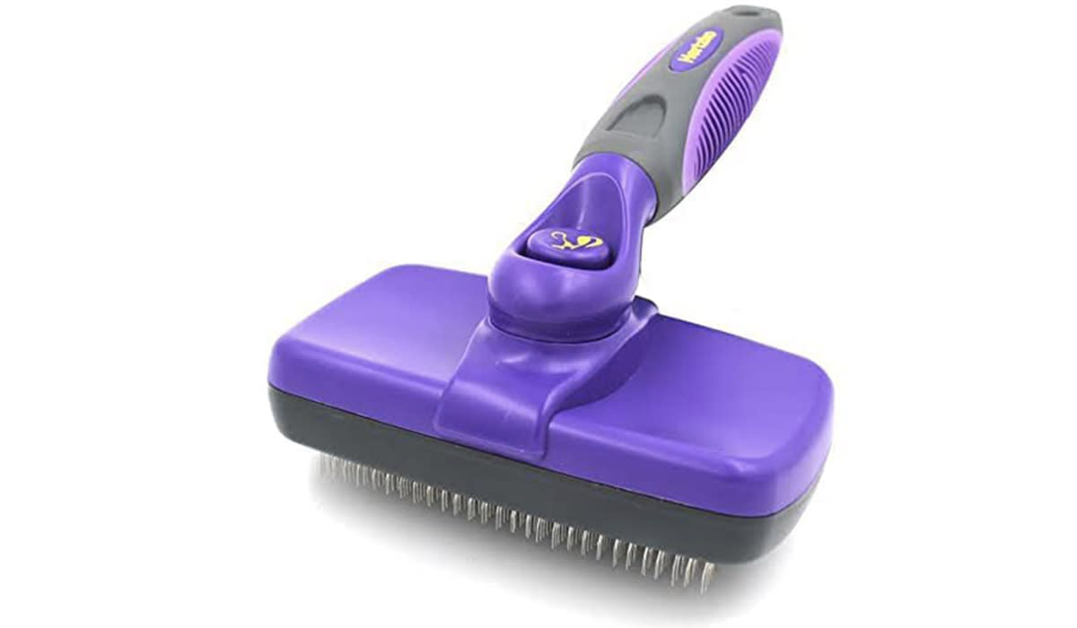 Purple pet brush