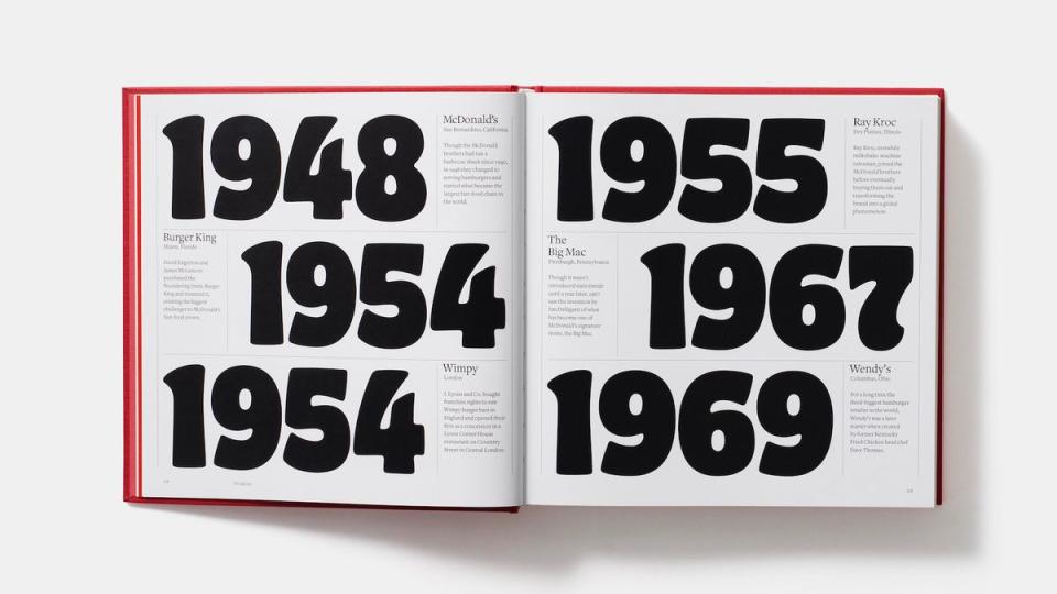 timeline from The World is Your Burger book