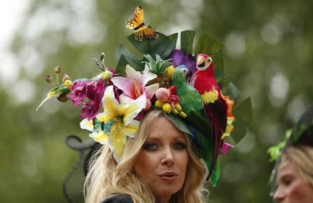 A racegoers' hat at the Royal Ascot racecourse. Action Images via Reuters / Andrew Boyers Livepic