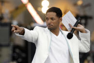 El actor Will Smith durante el concierto en honor a Nelson Mandela por su cumpleaños número 90, en Londres, el viernes 27 de junio del 2008. (Foto AP/Edmond Terakopian)