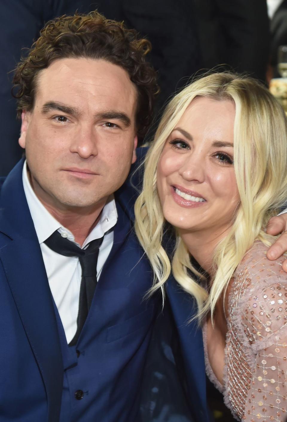 Kaley Cuoco and Johnny Galecki