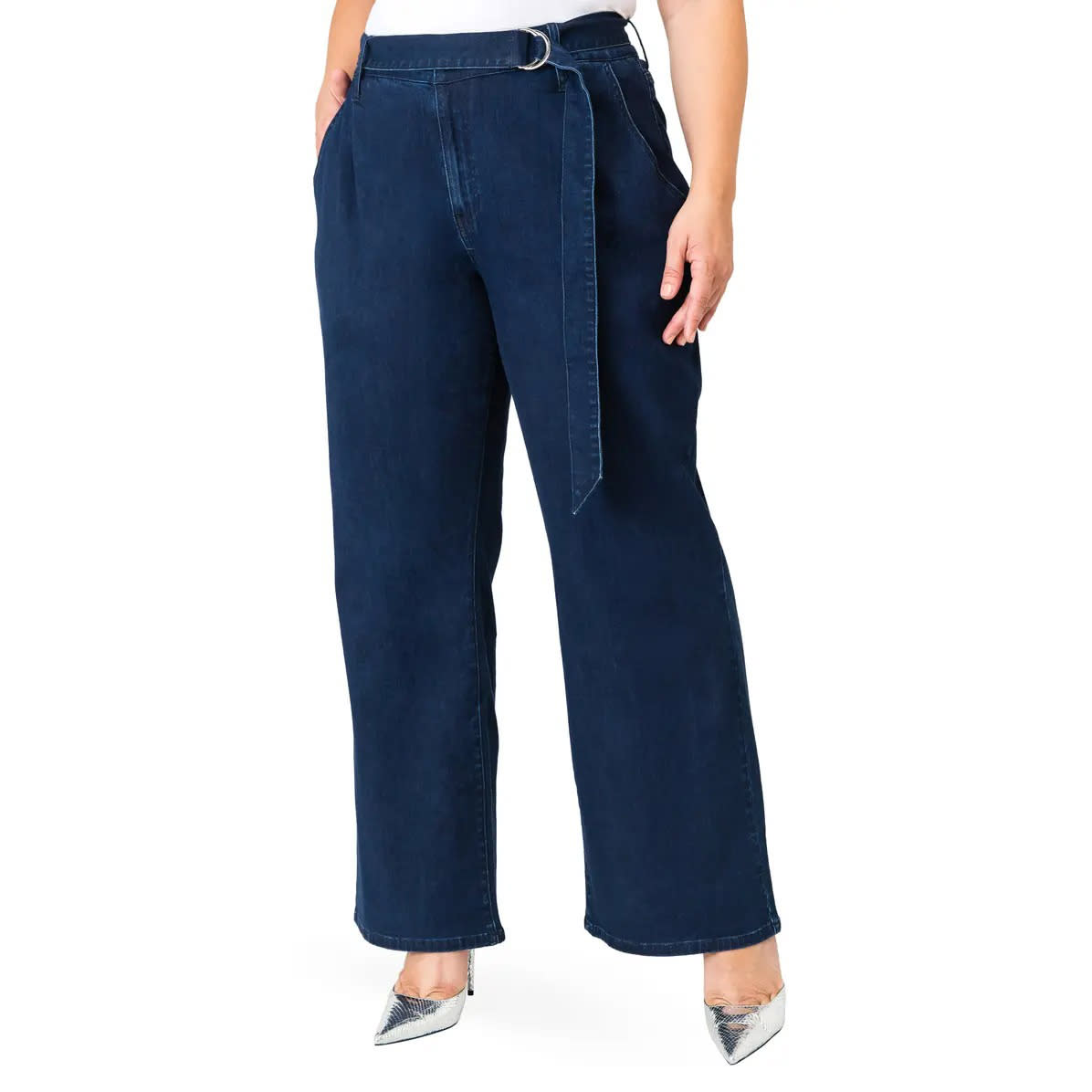 Standards &amp; Practices Zahra Belted Denim Pants