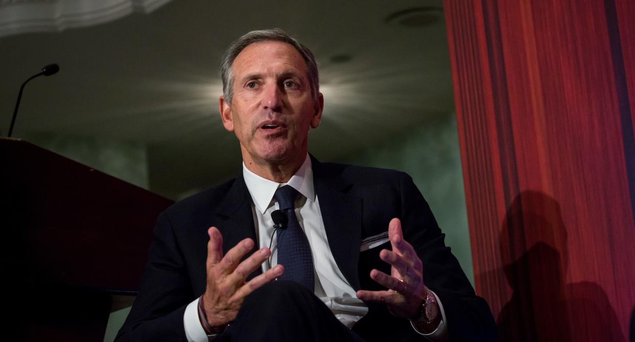Howard Schultz, the founder of Starbucks, in New York City in May 2017. In a "60 Minutes" interview that aired on Jan. 27, he said he is considering a run for the presidency in 2020 as an independent. (Photo: Bloomberg via Getty Images)