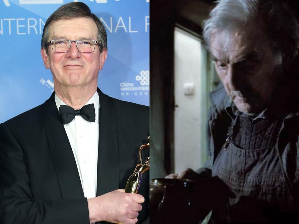 mike newell at the 2013 beijing international film festival, and frank bryce in the opening scene of harry potter and the goblet of fire