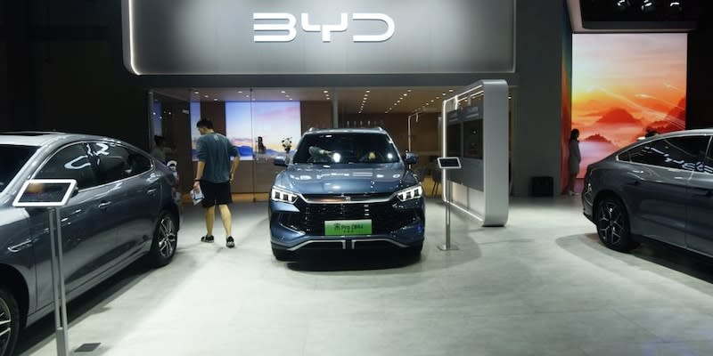 BYD zählt zu den großen E-Auto-Herstellern Chinas<span class="copyright">CFOTO/Future Publishing via Gett</span>