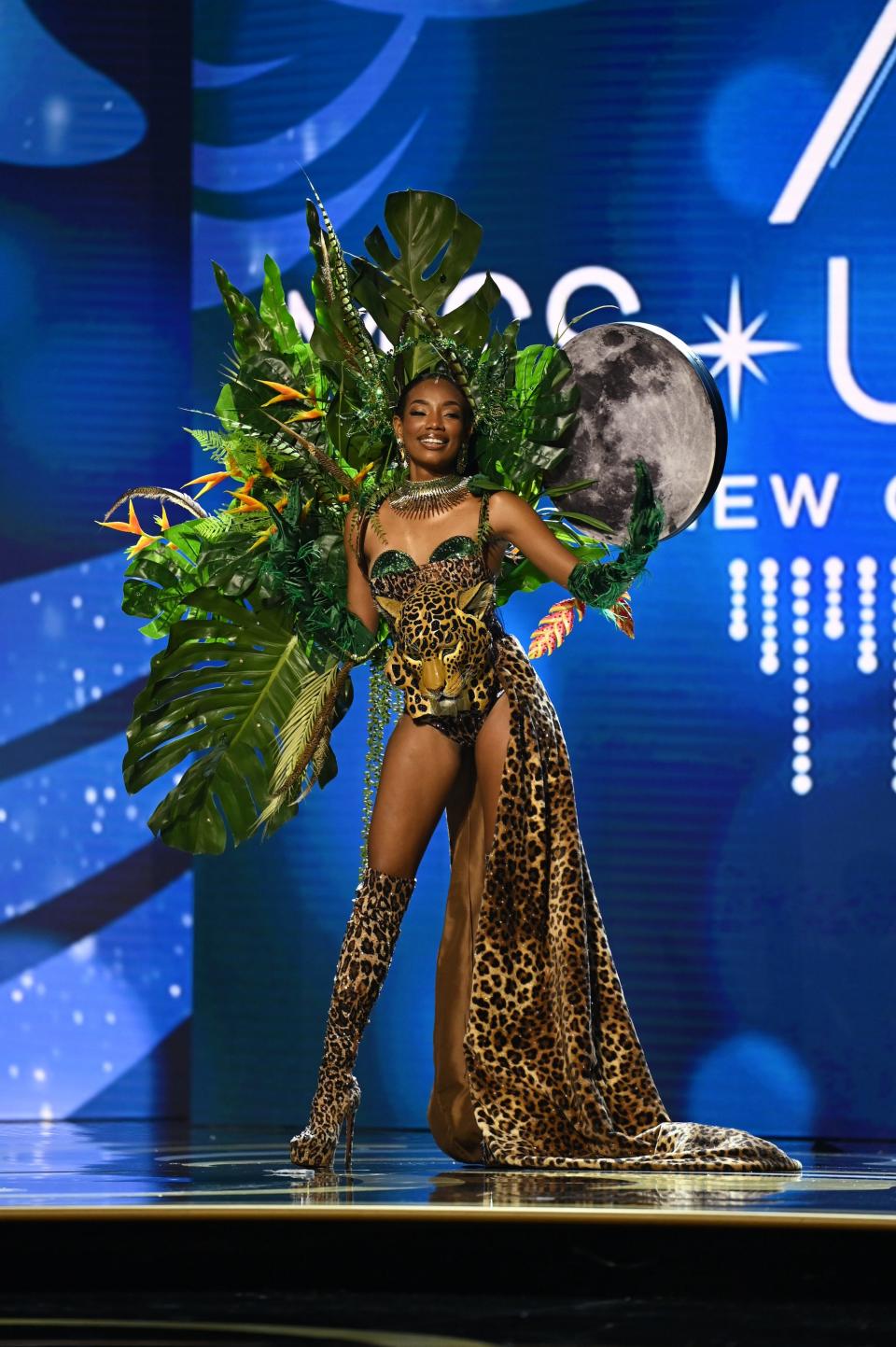 Miss Belize in the 2023 Miss Universe Costume Contest.