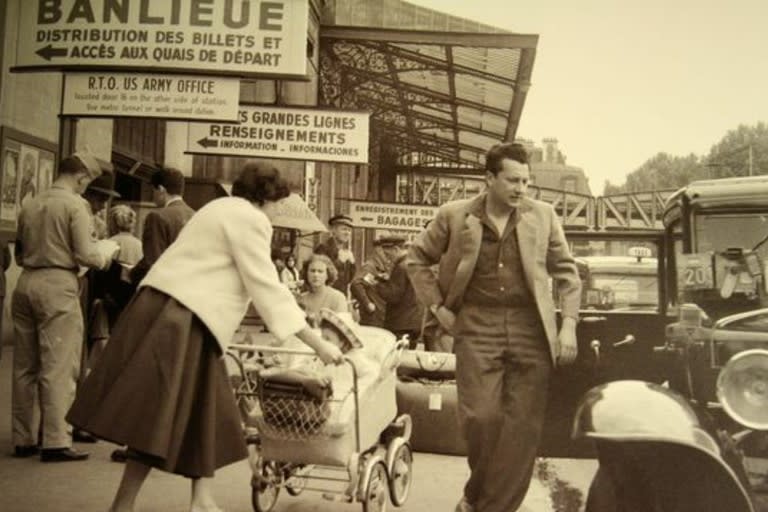 La estáción Paris - Austerlitz en la década del 50, cerca de donde El Ouafi tenía su cafetería