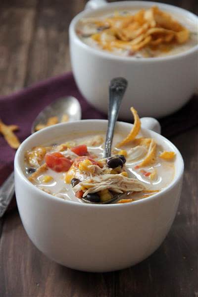 Slow-cooker chicken enchilada soup (Rachel Currier / Baked By Rachel)