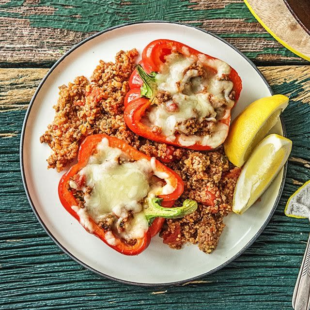best gifts for foodies, stuffed peppers meal from HelloFresh