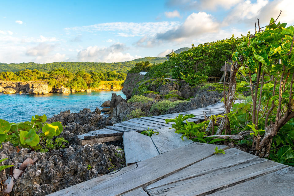 A quiet cove in Jamaica.