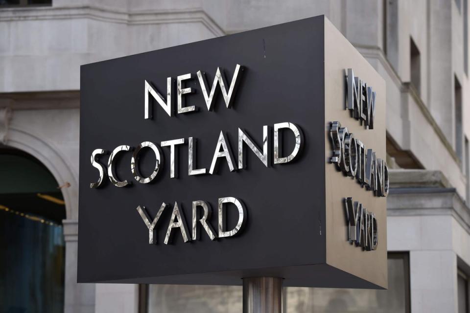 New Scotland Yard sign  (PA Wire)