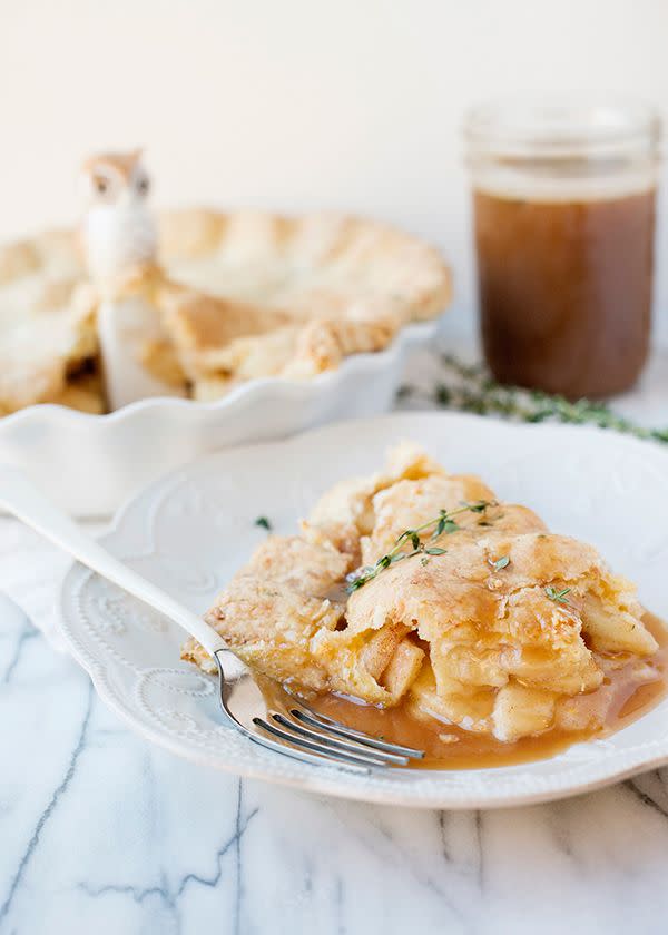 Apple Pie With Cheddar Thyme Crust