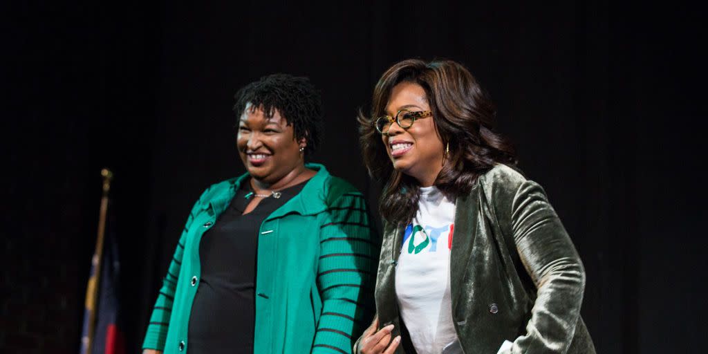 oprah winfrey campaigns with democratic gubernatorial candidate stacey abrams
