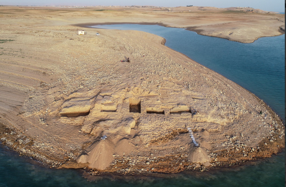 El palacio descubierto en Irak. 