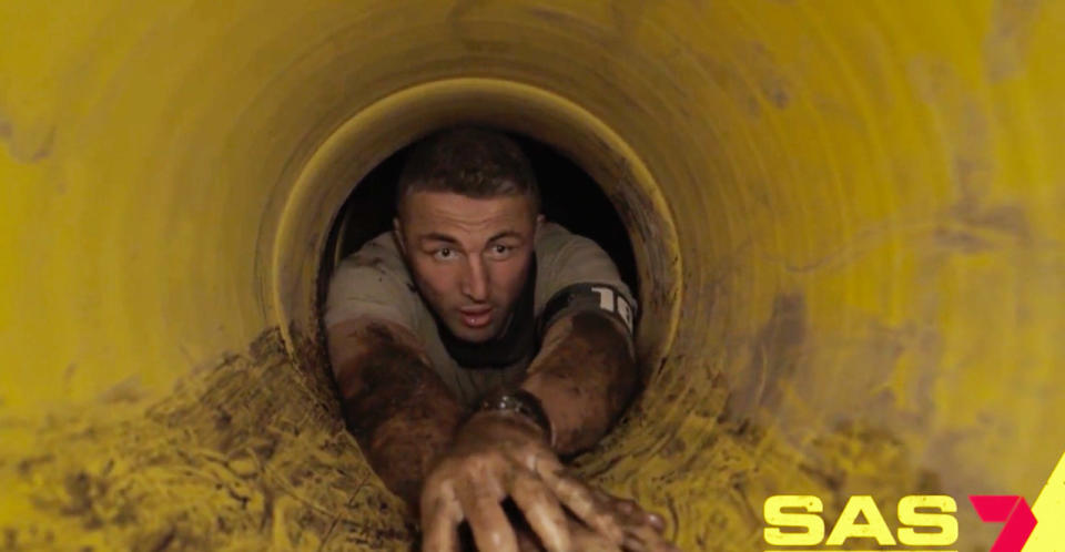 Sam Burgess in a wormhole on SAS Australia