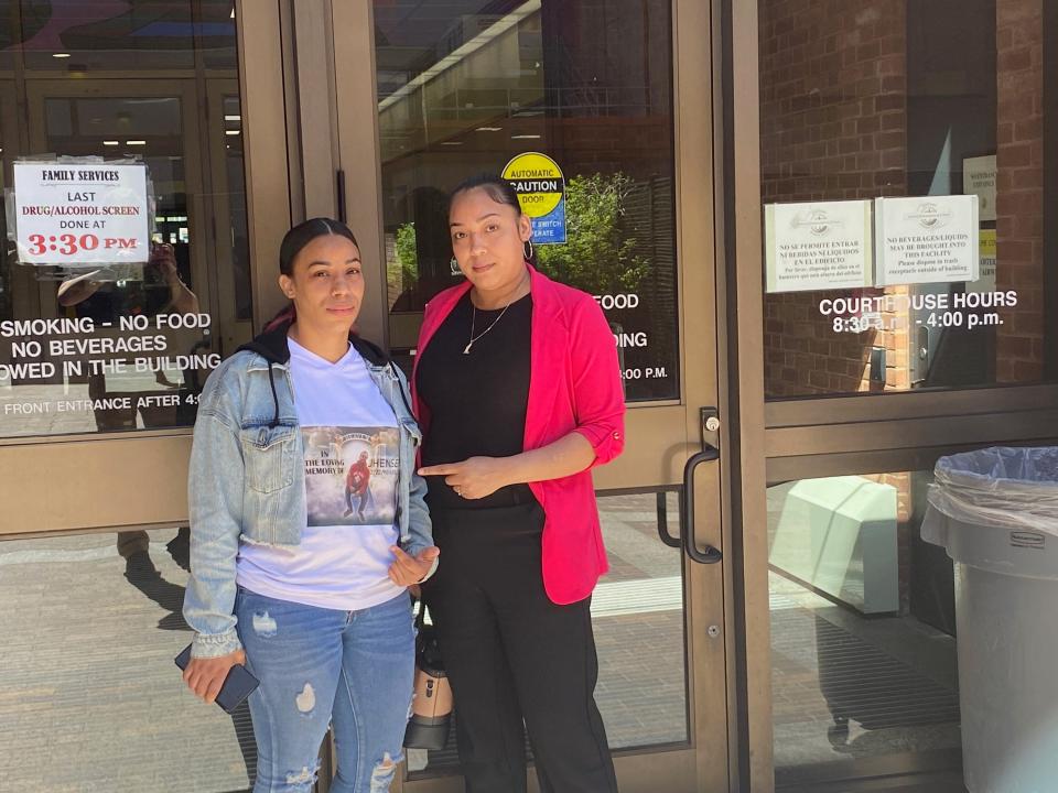 Angelica Jasso, 34, of Providence, and Jessica Jasso, 31, of Providence, say that their cousin Jhensen Baldayac, a former convict, had turned a page, was focused on being a father and had nothing to do with a Pawtucket man now charged with his murder.