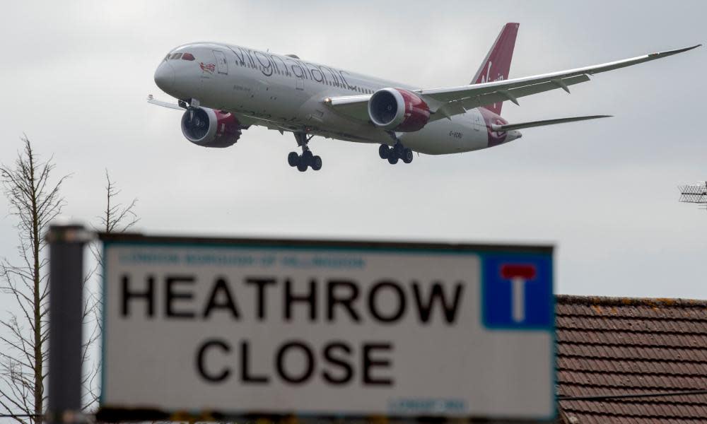 Plane at Heathrow airport