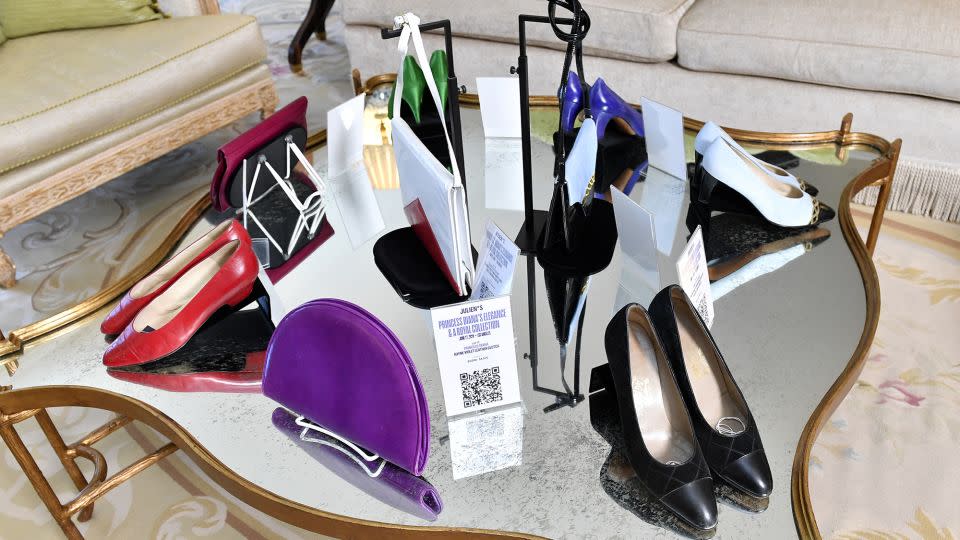 Some of Diana's shoes and purses were also on offer. - Valerie Macon/AFP/Getty Images