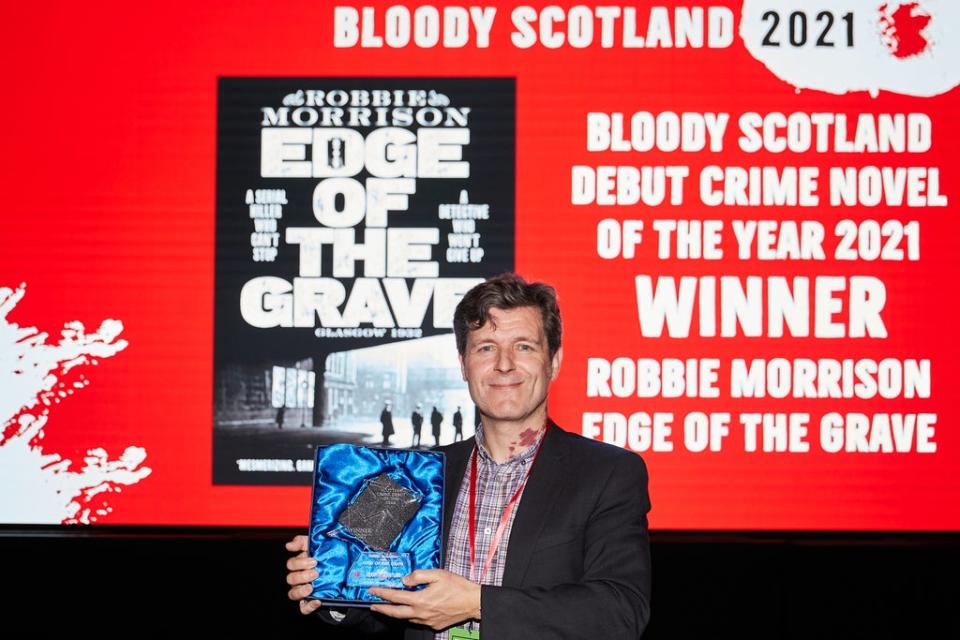 Robbie Morrison, winner of The Bloody Scotland Debut Crime Novel (Paul Reich/PA)