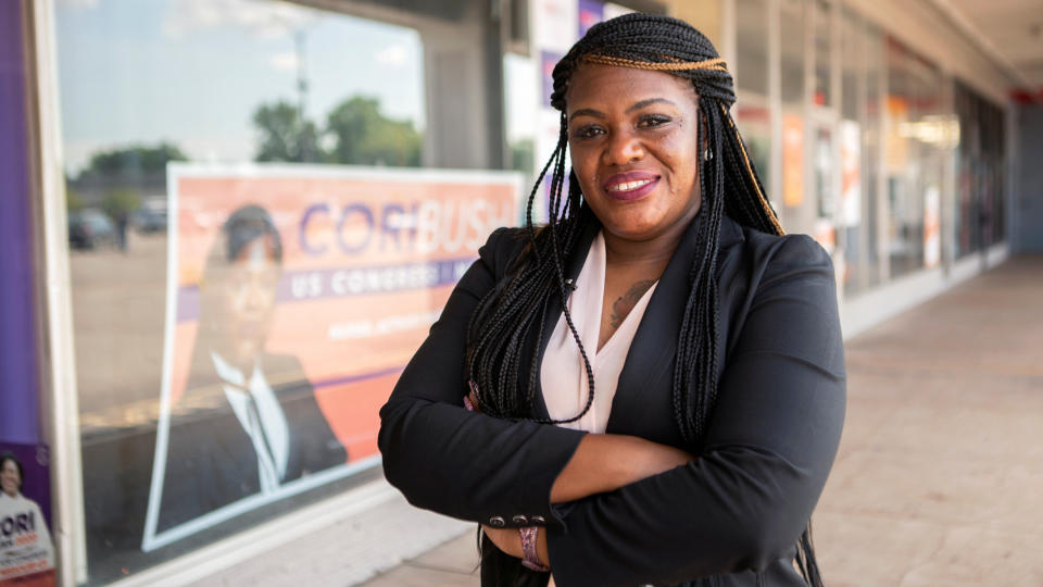 Cori Bush, a Black Lives Matter activist, defeated Rep. Lacy Clay. Her win in Missouri is one of five times left-wing candidates have unseated House Democrats since 2018. (Photo: Lawrence Bryant/Reuters)