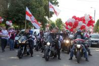 Rally in solidarity with Belarusian opposition supporters in Kuznica