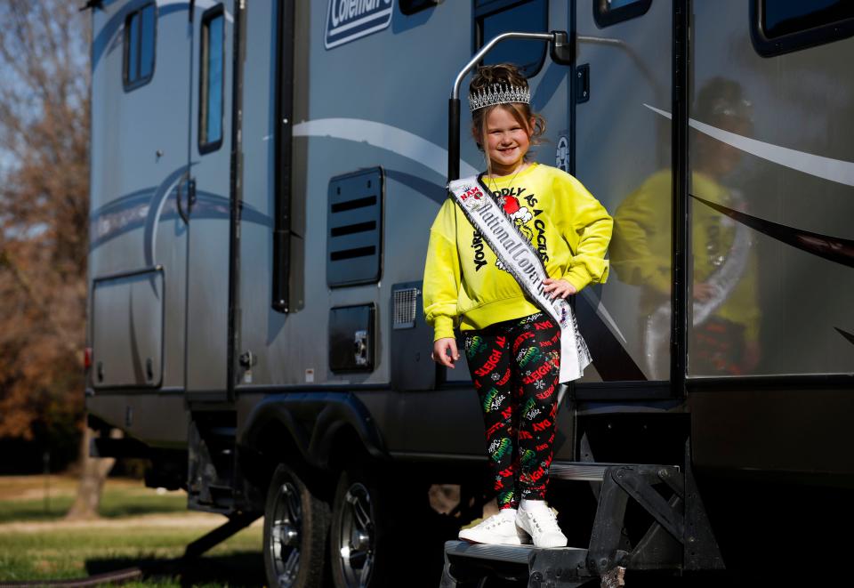 Seven-year-old Bentlee Graham was crowned the 2023-24 National American Little Miss USA Covergirl Princess in her age division at the National American Little Miss pageant in Orlando, Florida in November.