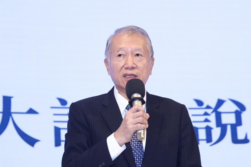 基泰建設今開記者會，董事長陳世銘出席。陳品佑攝