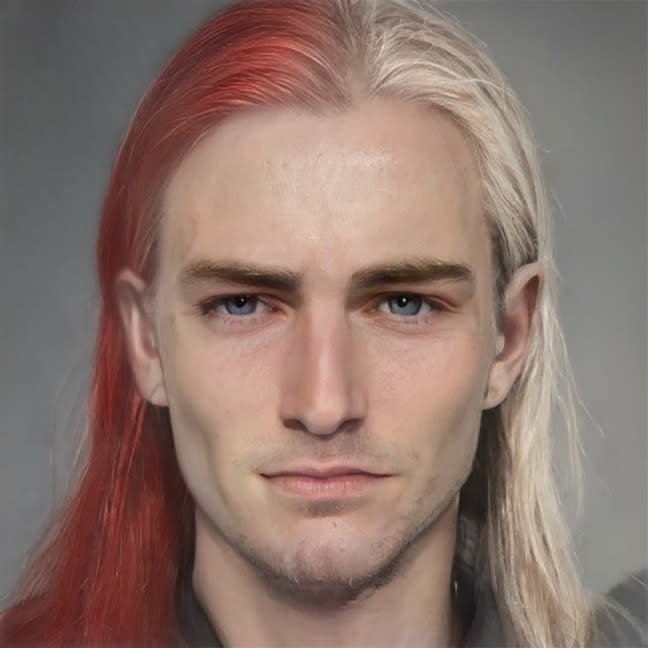 <div> <p>"Jaqen H'ghar: Young man, considered or noticed by women to be handsome with fine features. Long hair that is white on one side, and red on the other."</p> </div><span> @msbananaanna</span>