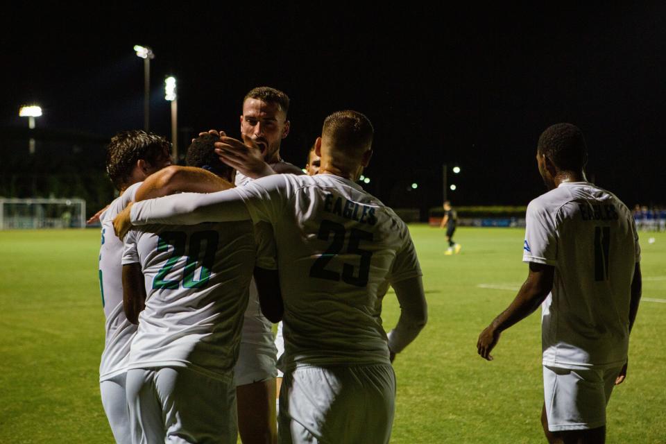 The FGCU men's soccer match against UCF Friday was called a no contest due to weather.